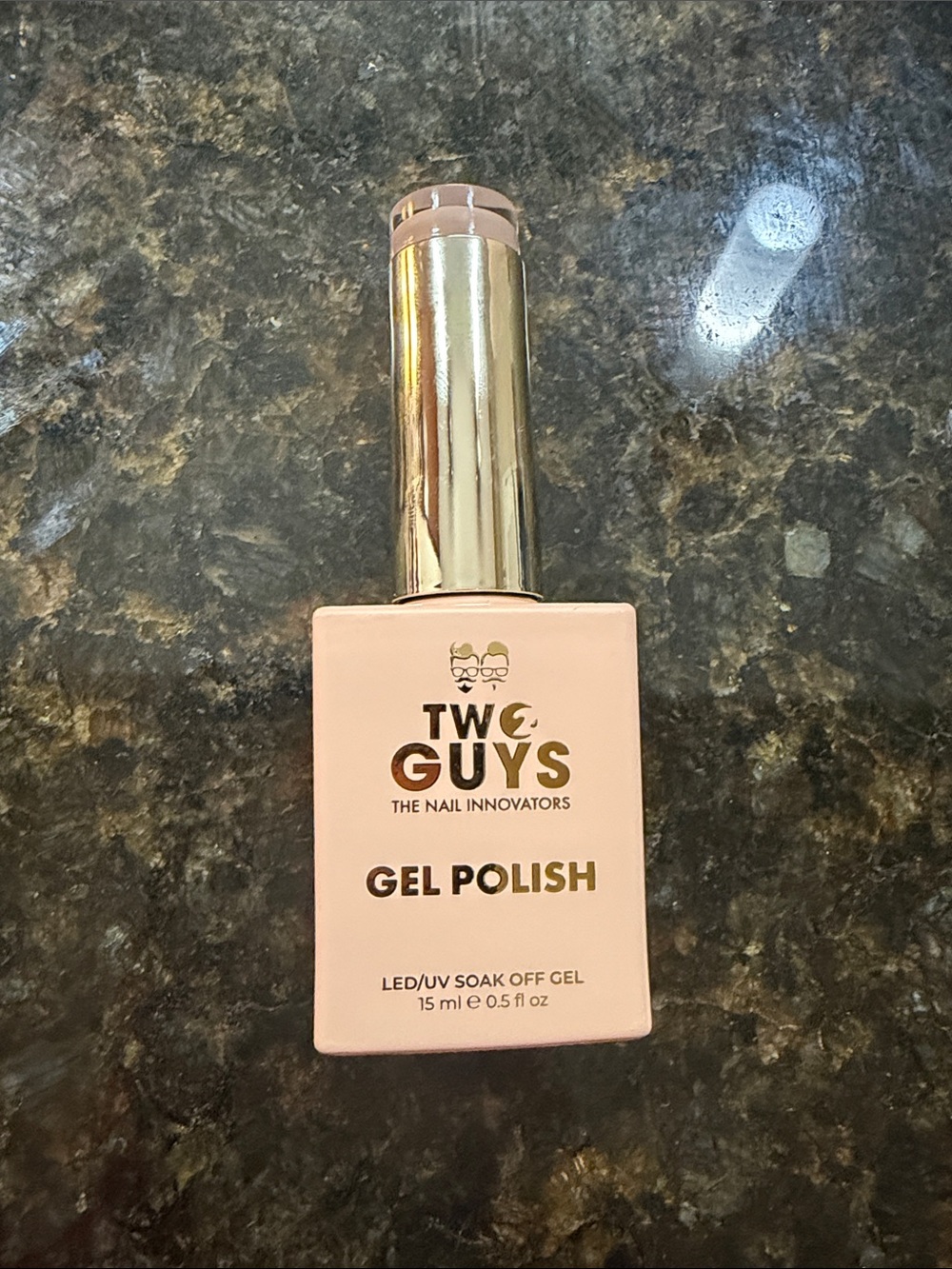Two Guys Gel Polish in A22 N.U.D.E.D. Gel 0.5 fl oz New
